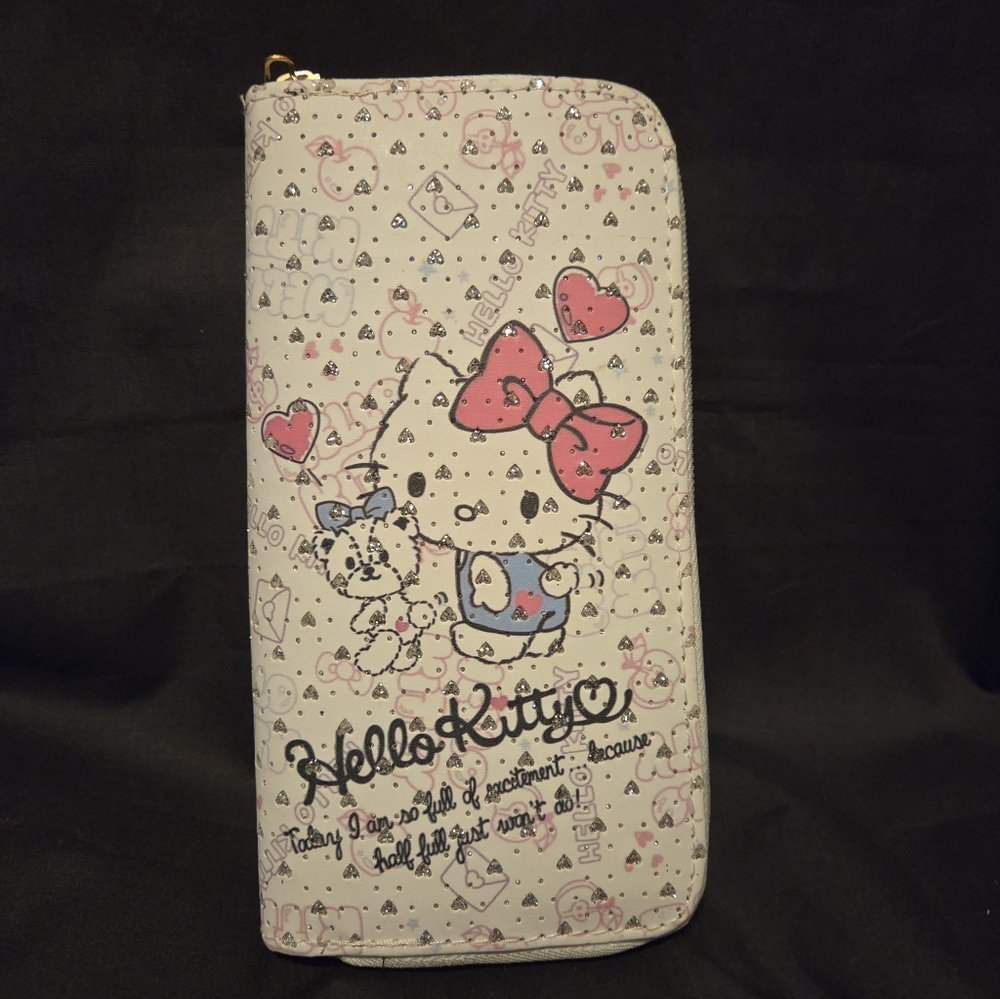 Sparkling Hello Kitty White Wallet
